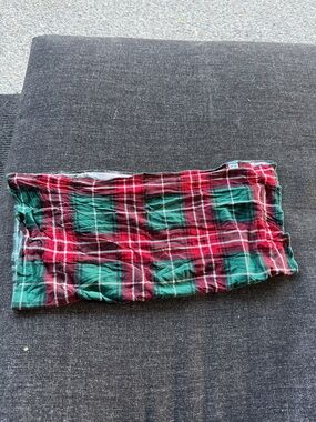 Little Sleepies Red and Green Plaid Dog Bandana